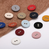 Botón de Presión de 2 Agujeros, Clásico, Ecológico, Personalizado, Recubierto de Tela, para Abrigos y Prendas, Disponible en Stock