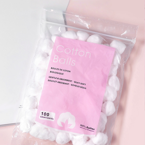 Bolas De Algodón Súper Jumbo Orgánicas Cliganic, 200 Unidades - Libre De Crueldad - Ideal Para Uso En El Hogar Y La Belleza - Hipoalergénico