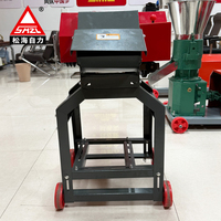 Machine à hacher le fourrage de type convoyeur, moteur électrique, machine à hacher la paille à essence, traitement des aliments pour le bétail
