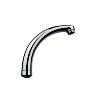 Robinet de cuisine moderne en acier inoxydable chromé ZHAOFAN ZF-008, mitigeur à poser sur comptoir avec bec d'eau chaude/froide