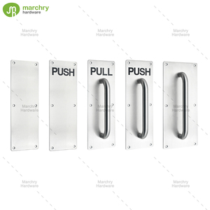 High-quality Commercial <b>Door</b> 304 Stainless Steel 300x100 Push <b>Plate</b> and Pull Handle With <b>Plate</b> - Product Image 5