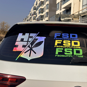 Diseños Personalizados, Impresión <span class=keywords><strong>de</strong></span> Pancartas Resistentes al Agua y a los Rayos UV, Pegatinas Reflectantes para Autos, Pegatinas para Parabrisas <span class=keywords><strong>de</strong></span> Autos, Pegatinas para Autos - Product Image 5