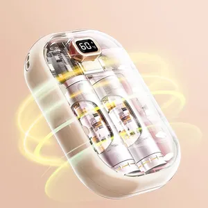 Customize Logo Portable Hand Warmers Power Bank Wholesale Pocket Hand Warmer Rechargeable Electric Cute Usb Bread Hand Warmer