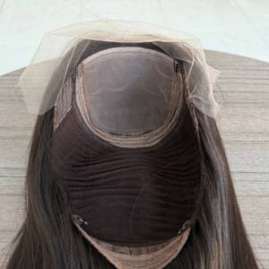 Perruques en cheveux humains couleur naturelle, prix de gros, cheveux brésiliens vierges, perruque médicale en soie pour l'<span class=keywords><strong>alopécie</strong></span> - Product Image 5