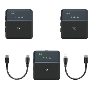 ไมโครโฟนคอนเดนเซอร์ไร้สายแบบหนีบปกเสื้อ รุ่น Professional SX9 ตัดเสียงรบกวน บันทึกเสียงคุณภาพสูง HD สำหรับการถ่ายทอดสด วิดีโอ และการถ่ายทำ - Product Image 1