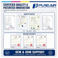 PURE-AIR PA-FS800 Industriel : Éliminez les odeurs d'éco-solvants avec HEPA H14