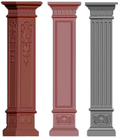 Haut de gamme ABS colonne romaine ciment construction maison décorative en plastique poste préfabriqué formes de construction béton pilier moules
