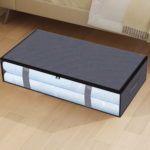 Under <b>Bed</b> Storage <b>Box</b> Large Capacity Dustproof Moisture Proof Quilt Clothing Organizer Bedroom Storage Non Woven Fabric - Product Image 2