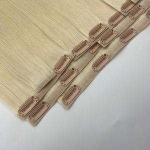 <span class=keywords><strong>Extensiones</strong></span> <span class=keywords><strong>de</strong></span> Cabello Humano con Clip <span class=keywords><strong>de</strong></span> PU Invisibles al por Mayor, Cabello Virgen con Cutícula Alineada, Liso <span class=keywords><strong>Natural</strong></span> sin Costuras, Proveedor OEM para Salones - Product Image 2