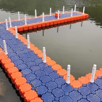 Sports aquatiques de plein air, installation facile, force de roulement flottante, quai de lac d'île
