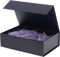 Boîte cadeau magnétique de luxe avec logo personnalisé en relief, doublure en éponge, emballage en carton rigide recyclable pour boîtes à thé