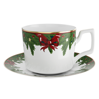 Service de vaisselle en céramique, arbre de Noël vert, nœud rouge, assiette de Noël, assiettes de présentation vertes, décoration de Noël pour fête, banquet