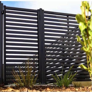 <span class=keywords><strong>Pannelli</strong></span> di Recinzione da Esterno in Alluminio di Design Moderno H70cm Recinzione Personalizzata in WPC Cancello Scorrevole Motorizzato Recinzione Frangivista da 70cm - Product Image 1