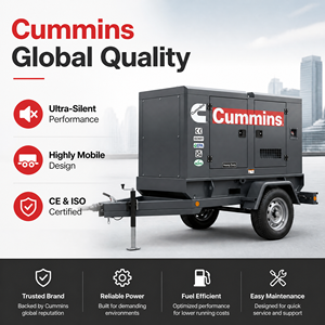 Groupe électrogène diesel silencieux EAC EPA CE Cummins Weichai Yuchai 80 kW 100 kW 3 phases 50 Hz 1500 tr/min 300 kW 400 kW 500 kW - Product Image 2