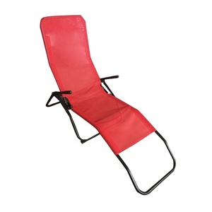 Chaise longue d'extérieur moderne et pliable en métal, imperméable et portable pour patio - Product Image 5