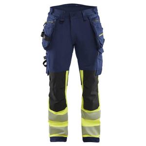 BLAKLADER - 112516488933C62 Pantalón Hi-Vis 4-Way stretch Azul marino/Amarillo Hi-vis-EAN 7330509912805 ROPA DE TRABAJO DE 2017 - Product Image 1