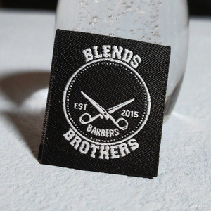 Thấp Moq Cổ Vải Sang Trọng Mật Độ Cao May Dệt Nhãn Tùy Chỉnh T Áo Sơ Mi Quần Jean Giày Túi Vải Thương Hiệu Riêng Logo Tag Dệt - Product Image 5