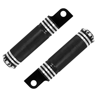 Repose-pieds de moto CNC avant et arrière, pédales noires/chromées pour Harley Touring Sportster Softail Dyna XL 883 1200