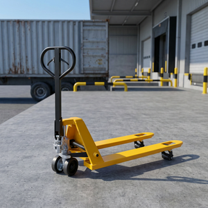Transpaleta Manual Hidráulica 2T-5T HPT25 Modelo Básico con Ruedas de Goma RTP para Uso en Interiores y Exteriores - Product Image 1