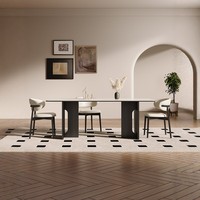 Nouvelle table à manger en bois massif de style nordique de luxe 2026, style rétro pour salon, usage domestique, hôtel, restaurant, chaise pour gîte