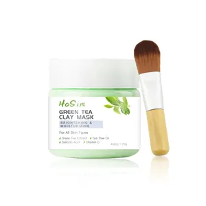 Private Label Natural Organic Mud Mask Deep Cleansing Clay Face Maskss Beauty Product Clay Mask Green Tea