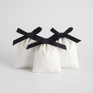Cotton <b>Drawstring</b> Bags White Rectangular Jewelry Packaging <b>Bracelet</b> Bangle Storage 8x10cm 15x20cm 10x15cm 13x18cm 9x12cm 7x9cm - Product Image 2