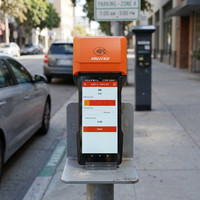 جهاز نقاط البيع المحمول بنظام أندرويد 14 مع شاشة 6.5 بوصة وطابعة إيصالات 80 مم وتقنية NFC وواي فاي لإدارة تذاكر مواقف السيارات