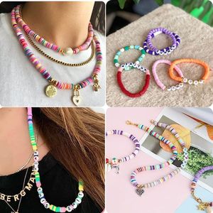 Juego de 24 Cuentas de Arcilla Polimérica de 6mm, Kit de Manualidades para Hacer Joyería y Pulseras - Product Image 4