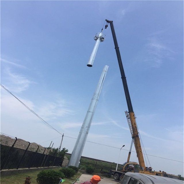 China-made Single Tube Tower Antenna Mast for Tv & Radio Communication Monopole Telecommunication Tower Accessories Wifi Camera