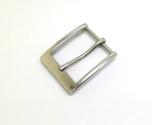 Hebilla de Cinturón de Acero Inoxidable de 32 mm para Hombre, Hebilla Metálica con Acabado Plateado - Product Image 3
