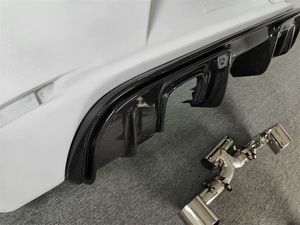 Kit de Carrocería Grande de Fibra de Carbono Estilo GT4 Modificado, Parachoques Trasero con Salida de Escape para Porsche 981 Boxster Cayman, Piezas de Tuning - Product Image 4