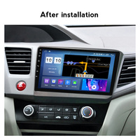 MEKEDE Android 4 Core 2.5D Bildschirm Auto DVD-Player für HONDA CIVIC 2012 2013 2014 1+16G WLAN GPS BT Auto-Play Stereo