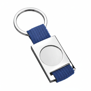 Blue Nylon <b>Key</b> <b>Chain</b> with Carabiner and Bottle Opener Alloy and Stainless Steel UV Printing Laser Logo Customizable Keychain - Product Image 2