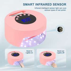 Wireless 54w Uv <strong>Nails</strong> Lamp Rechargeable Cordless <strong>Nail</strong> Dryer Portable Uv Led Light Lamps With Metal Base for Salon &amp; Home - Product Image 5