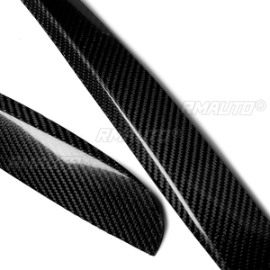 1 par de cubiertas de fibra de carbono real para faros delanteros de coche, para Volkswagen Golf 6 Mk6 2009 2010 2011 2012, accesorios para coche - Product Image 3