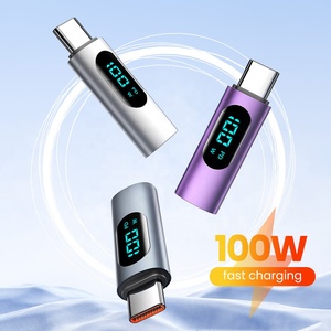 2.0 USB C OTG PD 100W convertisseur LED affichage adaptateur connecteurs tout neuf pour MacBook iPhone 15 Pro Max pour <span class=keywords><strong>Samsung</strong></span> S23 Mobile - Product Image 2