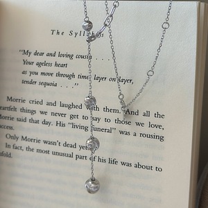 Collier en argent pur S925 avec pendentif en forme de bonhomme de neige conique entièrement serti de diamants, perle blanche australienne, grande perle de nacre, tendance - Product Image 4