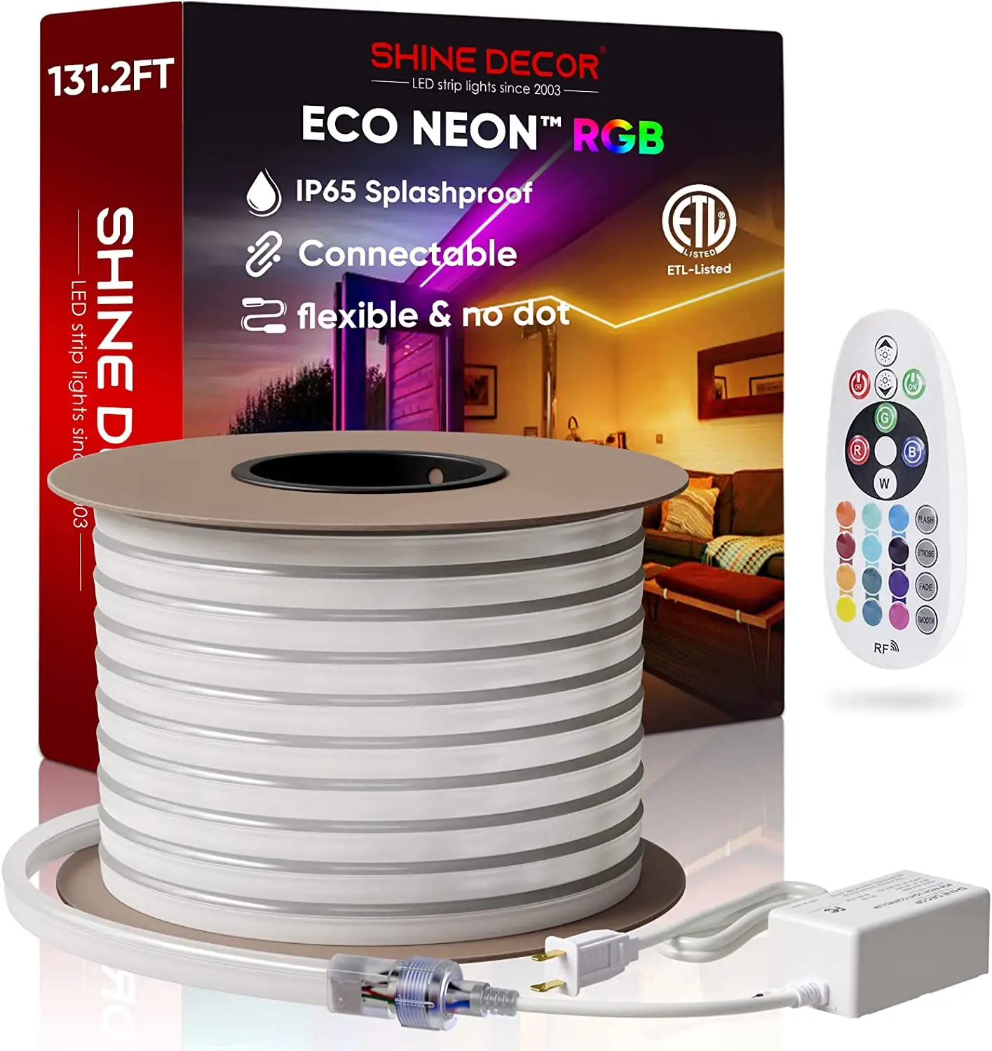 Rgb coloré Led Neon Flex Rope Lighting pour la décoration de nuit de balcon de jeu Neon Light Strip