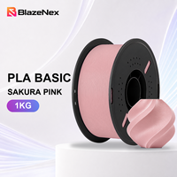 Filament PLA Basique 1,75 mm pour Imprimante 3D, Faible Déformation, Bobine de 1 kg BlazeNex pour Prototypage Quotidien et Impression FDM de Bureau