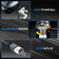 40 pulgadas 496W de alta potencia Aurora New Evolve Pickup ATV UTV Truck Universal RGB Led Lights Bar