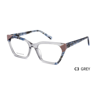 Chất lượng cao Higo Acetate handmade khung quang Cat Eye Phụ nữ cổ điển Durable thời trang Kính mắt với màu xám <span class=keywords><strong>lens</strong></span> Giao hàng nhanh - Product Image 4