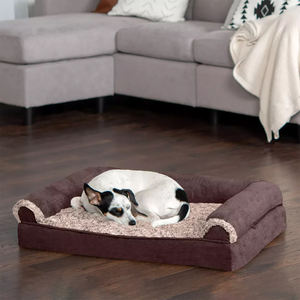 Großhandel Geräumiges weiches zweifarbiges Schlafs ofa Hunde bett für das persönliche Sofa Ihres Haustieres - Product Image 5