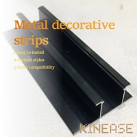 Panel Dinding Dekorasi Rumah Australia, Strip Logam Berinlay, Trim Profil T Multi-ukuran untuk Mempercantik Sambungan Panel Dinding