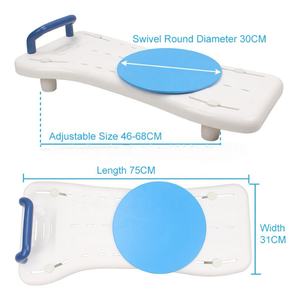Asiento Giratorio Ajustable 2 en 1 para Baño, Material PP/ABS, Capacidad 150 kg, Diámetro de la Plataforma Giratoria 30 cm, para el Cuidado de Personas Mayores en el Hogar - Product Image 3
