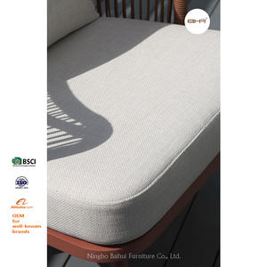 Silla de Cuerda BHR para Balcón, Esquinera, <span class=keywords><strong>Respaldo</strong></span> <span class=keywords><strong>Alto</strong></span>, Cómoda, para Sala de Estar, Jardín, <span class=keywords><strong>Terraza</strong></span>, con Cojines - Product Image 5