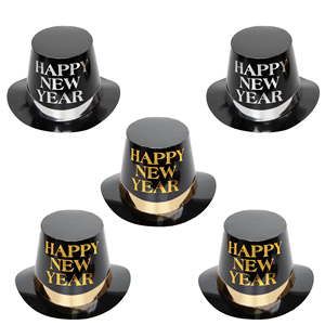 Sombrero <span class=keywords><strong>de</strong></span> Papel Negro Personalizado SOLPOP 2027 con Estampado <span class=keywords><strong>de</strong></span> Feliz <span class=keywords><strong>Año</strong></span> Nuevo, Adorno Metálico Dorado y Plateado, Sombrero Mágico Lincoln, Artículos <span class=keywords><strong>para</strong></span> Fiestas - Product Image 1