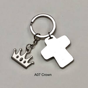 Hebilla de llave de corona cruzada de aleación de Zinc, Popular, para decoración de vacaciones, regalo - Product Image 5