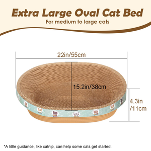 Rascador para Gatos, Nido de Cartón Corrugado Grueso, Resistente al Desgaste, sin Desprendimiento de Virutas, Diseño Integrado, para Todas las Estaciones - Product Image 4