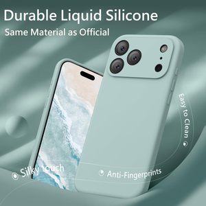 Funda de silicona líquida de cobertura total para iPhone 17 Pro Max, compatible con iPhone 17 Air, 16, 15, 14, 13, 12, incluye soporte para teléfono. - Product Image 5