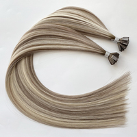 Vente en gros extension de cheveux à micro-pointe plate pré-collée à la kératine